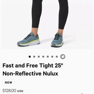 Lululemon fast and free black tights